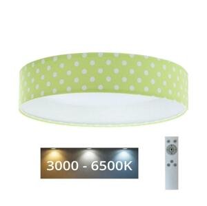 LED Stmievateľné svietidlo GALAXY KIDS LED/24W/230V bodky zelená/biela + DO