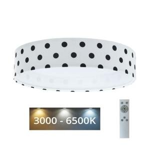 LED Stmievateľné svietidlo GALAXY KIDS LED/24W/230V bodky biela/čierna + DO