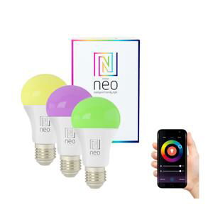 Neo  NEO 07712C- SADA 3x LED RGB Stmievateľná žiarovka NEO LITE Wi-Fi E27/9W/230V