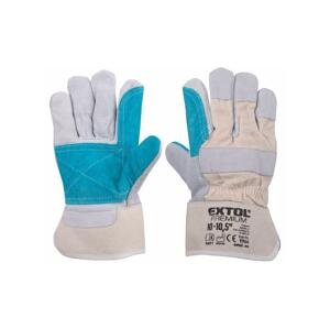 Extol Extol Premium - Pracovné rukavice veľkosť 10"-10,5" biela/modrá