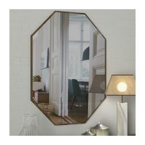 Nástenné zrkadlo LOST 70x45 cm hnedá