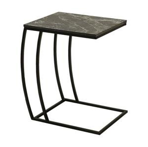 Adore Furniture Odkladací stolík 65x35 cm čierna