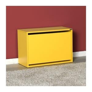 Adore Furniture Skrinka na topánky 42x60 cm žltá