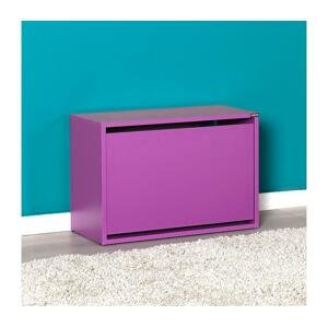 Adore Furniture Skrinka na topánky 42x60 cm fialová