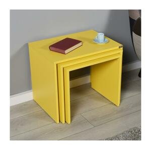 Adore Furniture SADA 3x Konferenčný stolík žltá