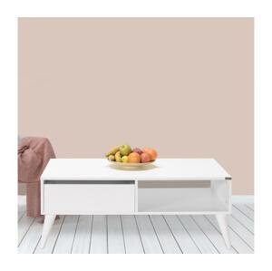 Adore Furniture Konferenčný stolík 42x110 cm biela