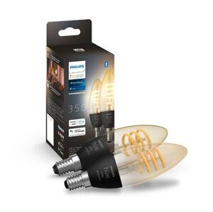 Philips SADA 2x LED Stmievateľná žiarovka Philips Hue WHITE AMBIANCE E14/4,6W/230V