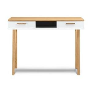 Konsimo Sp. z o.o. Sp. k. Pracovný stôl FRISK 75x100 cm hnedá/biela