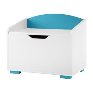 Konsimo Sp. z o.o. Sp. k. Detský úložný kontajner PABIS 50x60 cm biela/modrá