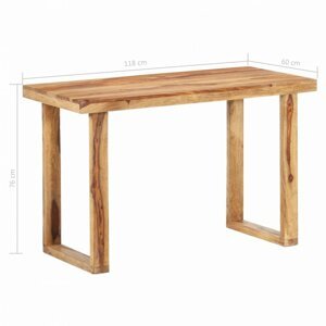 Jedálenský stôl masívne drevo Dekorhome 118x60x76 cm