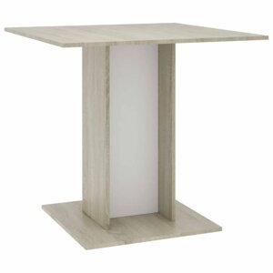 Jedálenský stôl 80x80 cm Dekorhome Dub sonoma / biela