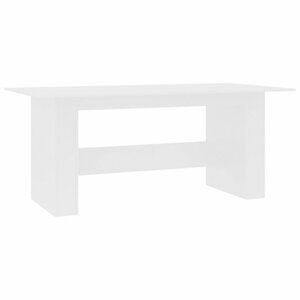 Jedálenský stôl 180x90 cm Dekorhome Biela