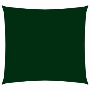 Tieniaca plachta štvorcová 4 x 4 m oxfordská látka Dekorhome Tmavo zelená