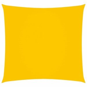 Tieniaca plachta štvorcová 5 x 5 m oxfordská látka Dekorhome Žltá
