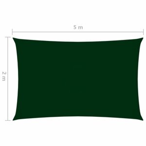 Tieniaca plachta oxfordská látka zelená Dekorhome 2x5 m