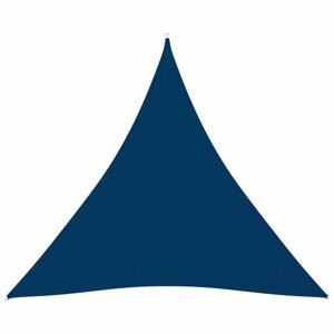 Tieniaca plachta trojuholníková 4 x 5 x 5 m oxfordská látka Dekorhome Modrá