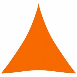 Tieniaca plachta trojuholníková 4x4x4 m oxfordská látka Dekorhome Oranžová
