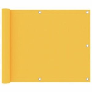 Balkónová zástena 75 x 300 cm oxfordská látka Žltá