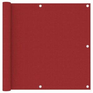 Balkónová zástena 90 x 300 cm oxfordská látka Dekorhome Červená