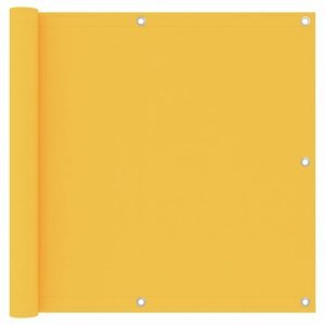 Balkónová zástena 90 x 600 cm oxfordská látka Dekorhome Žltá