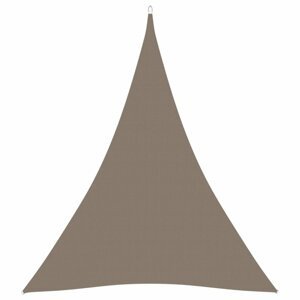 Tieniaca plachta trojuholníková 3 x 4 x 4 m oxfordská látka Dekorhome Sivohnedá taupe