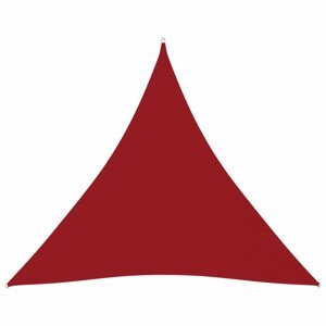 Tieniaca plachta trojuholníková 5 x 5 x 5 m oxfordská látka Dekorhome Červená