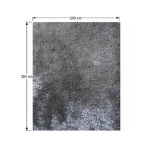 Shaggy koberec KAVALA sivý Tempo Kondela 200x300 cm