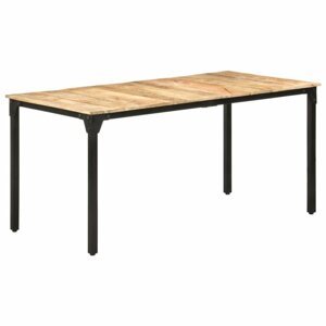Jedálenský stôl mangovníkové drevo/kov Dekorhome 160x80x76 cm