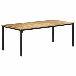 Jedálenský stôl mangovníkové drevo/kov Dekorhome 200x100x76 cm