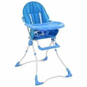 Detská jedálenská stolička Dekorhome Modrá
