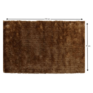 Shaggy koberec DELAND hnedozlatá Tempo Kondela 70x210 cm