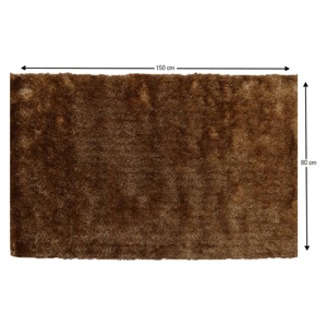 Shaggy koberec DELAND hnedozlatá Tempo Kondela 80x150 cm
