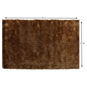 Shaggy koberec DELAND hnedozlatá Tempo Kondela 170x240 cm
