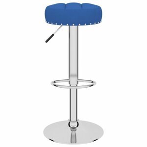 Barová stolička látka / chróm Dekorhome Modrá