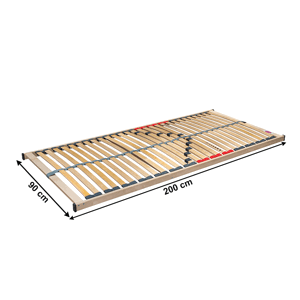 Lamelový rošt v ráme DOUBLE KLASIK NEW Tempo Kondela 90x200 cm