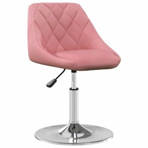Barová stolička zamat / chróm Dekorhome Ružová