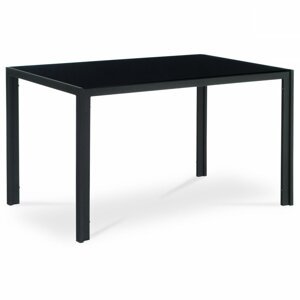 Jedálenský stôl čierna / tmavosivá Autronic