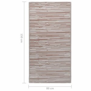 Vonkajší koberec hnedá PP Dekorhome 80x150 cm