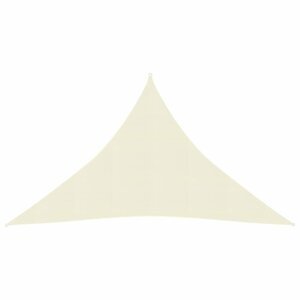 Tieniaca plachta trojuholníková HDPE 2,5 x 2,5 x 3,5 m Dekorhome Krémová