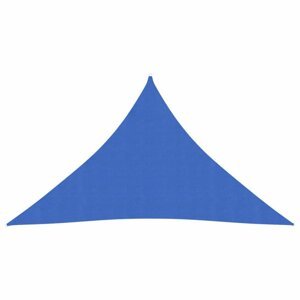 Tieniaca plachta trojuholníková HDPE 2,5 x 2,5 x 3,5 m Dekorhome Modrá