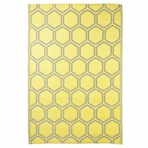 Vonkajší koberec 182 x 122 cm Dekorhome Žltá