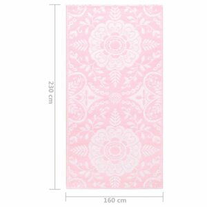 Vonkajší koberec ružová PP Dekorhome 160x230 cm