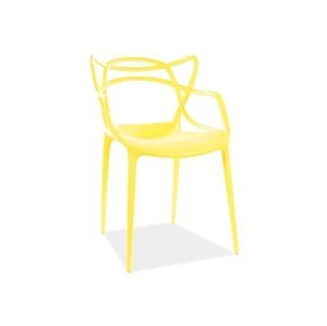 Jedálenská stolička TOBY Signal Žltá