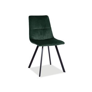 Jedálenská stolička TOLEDO VELVET Signal Tmavo zelená