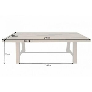 Jedálenský stôl FÉNIX Dekorhome 240x110x76 cm