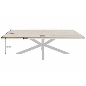 Jedálenský stôl MORFEUS Dekorhome 240x110x76 cm