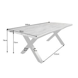 Jedálenský stôl HYMEN Dekorhome 160x100x76 cm