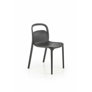 Stohovateľná jedálenská stolička K490 Halmar Čierna