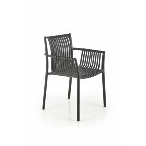 Stohovateľná jedálenská stolička K492 Halmar Čierna