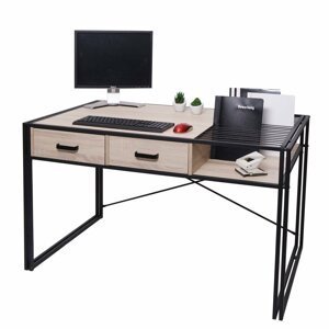 Písací stôl s úložným priestorom HWC-H91 Dub